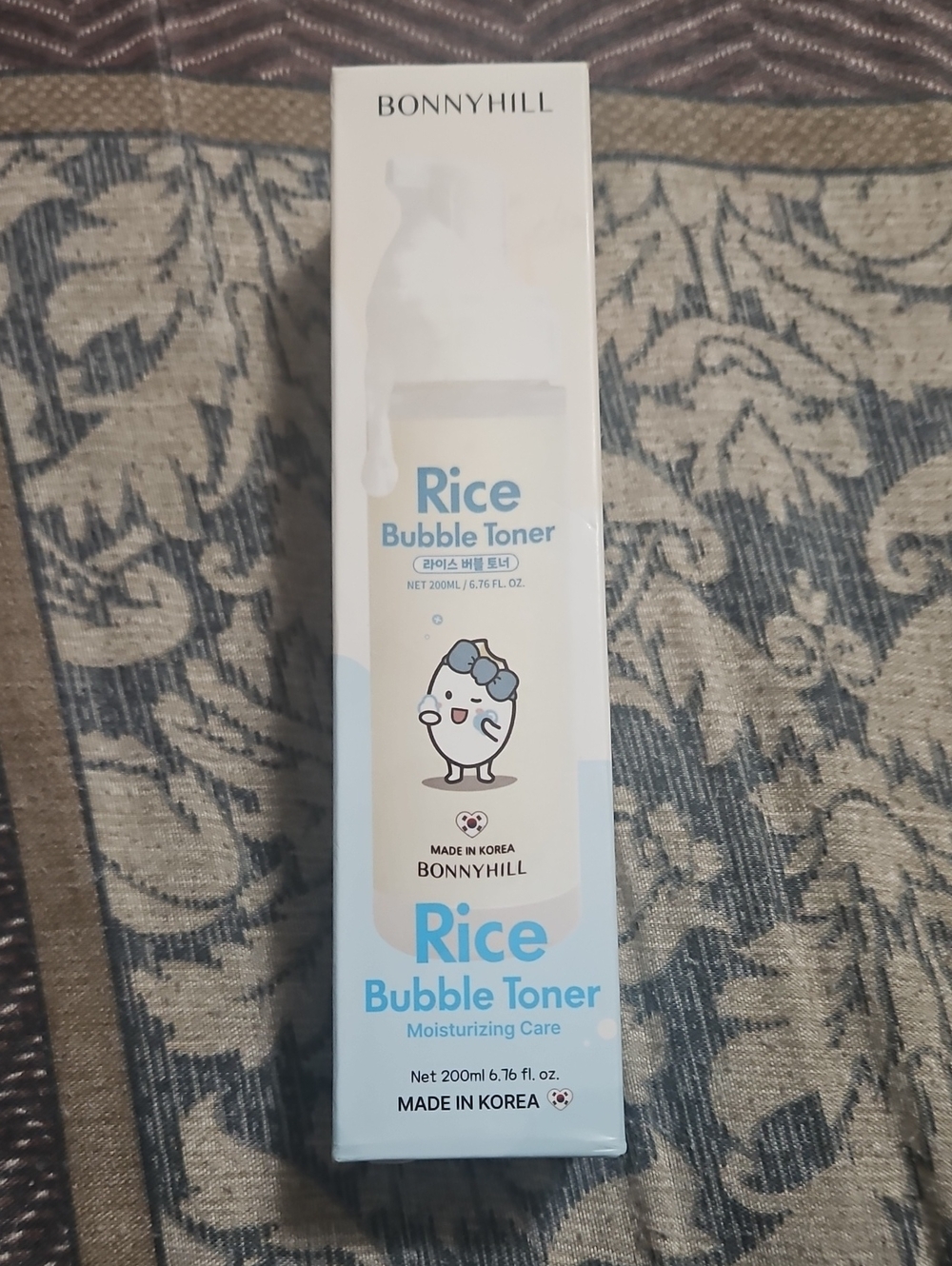 Bonnyhill Rice Bubble Toner - Moisturizing Care (White/Blue)